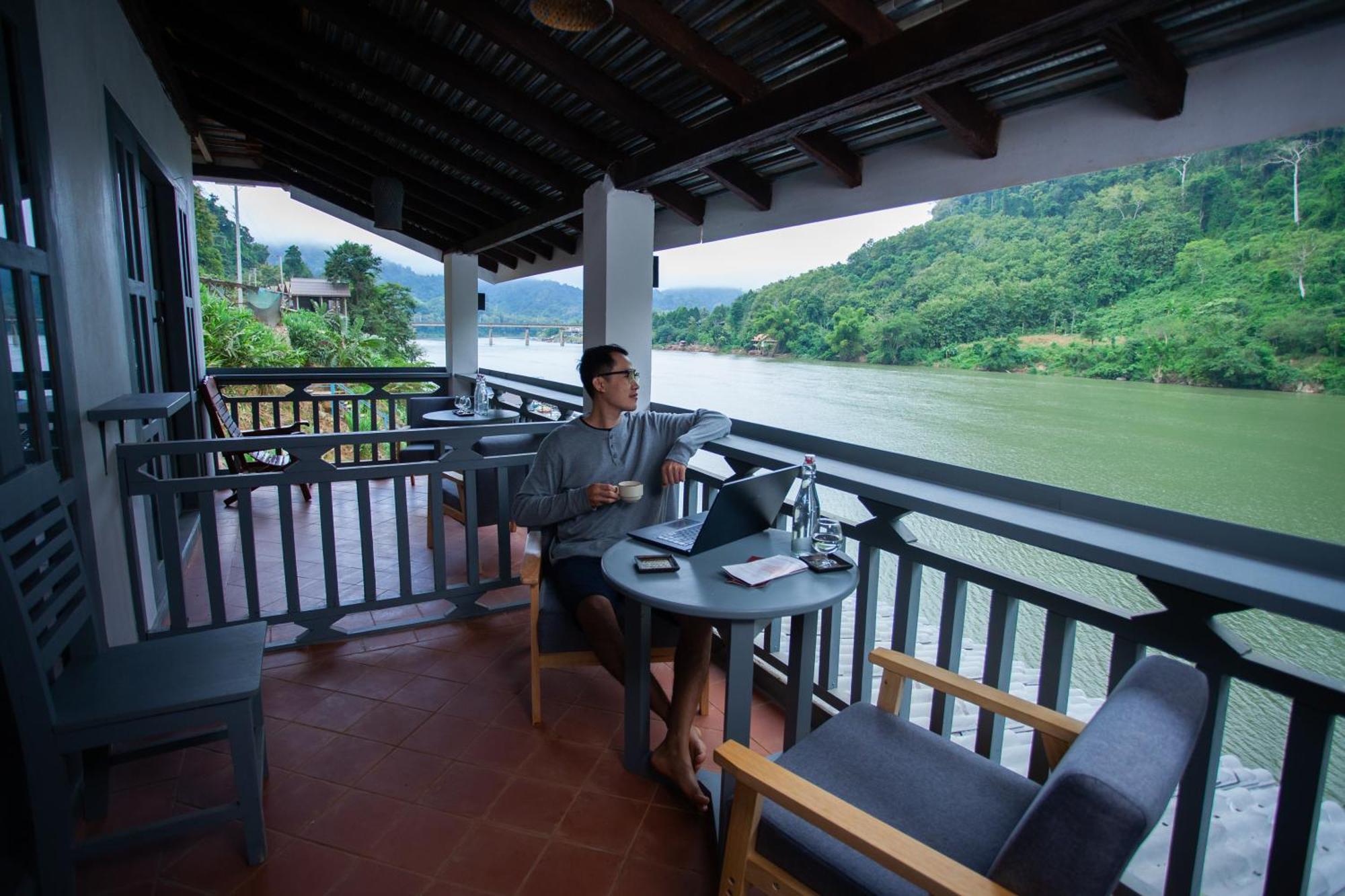 Dokchampa River View Villa Nong Khiaw Ngoại thất bức ảnh